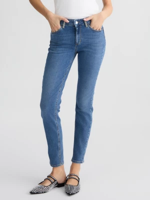 Liu Jo Blue Skinny Jeans With Rhinestones LIUJO