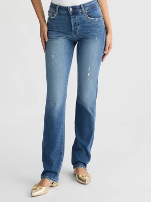 Liu Jo Blue Straight-leg High-rise Jeans LIUJO