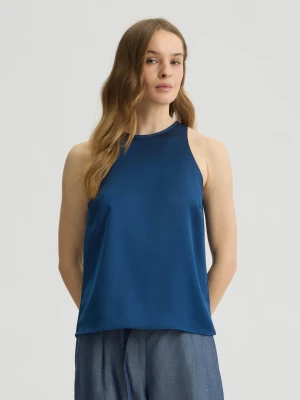 Liu Jo Blue Top With Bow LIUJO