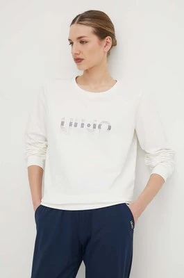 Liu Jo bluza damska kolor beżowy z aplikacją