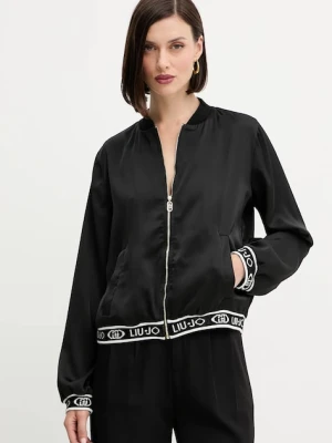 Liu Jo bluza damska kolor czarny gładka TF5191.T004A