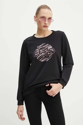 Liu Jo bluza damska kolor czarny z aplikacją TF4146 FS090