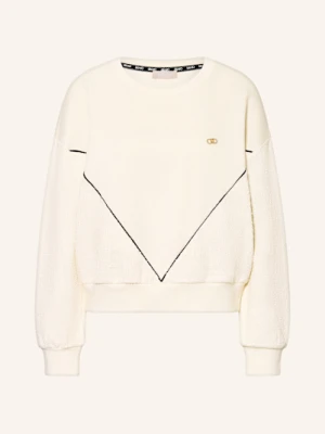 Liu Jo Bluza Nierozpinana Z Błyszczącą Przędzą weiss