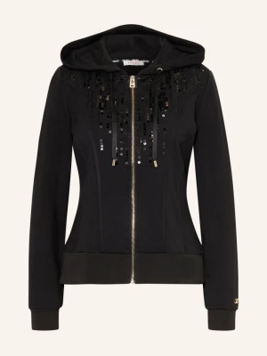 Liu Jo Bluza Rozpinana Z Cekinami schwarz CZARNY