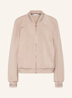 Liu Jo Bluza Rozpinana Z Ozdobnymi Kamykami beige