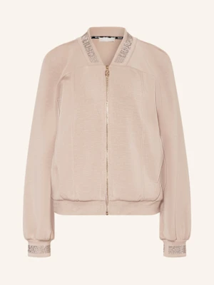 Liu Jo Bluza Rozpinana Z Ozdobnymi Kamykami beige