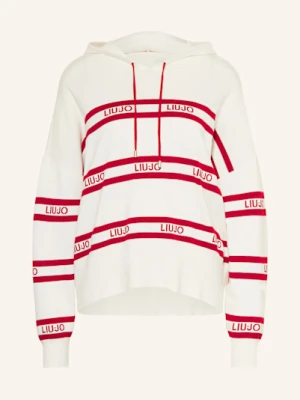 Liu Jo Bluza Z Kapturem Z Dzianiny weiss