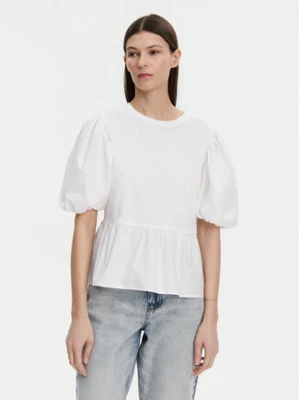 Liu Jo Bluzka WA5389 J6308 Biały Relaxed Fit
