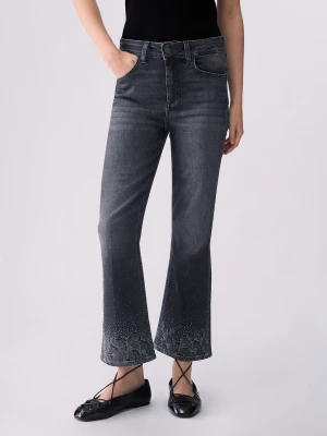 Liu Jo Bootcut Jeans With Rhinestones