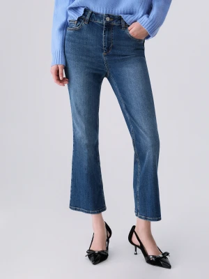 Liu Jo Bootcut Jeans With Rhinestones Blue Denim