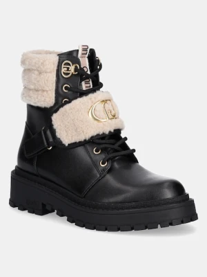 Liu Jo botki RUMI 40 damskie kolor czarny na płaskim obcasie SF5061PX44622222