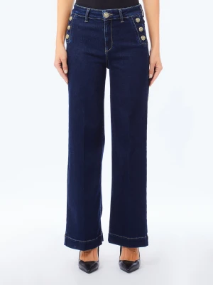 Liu Jo Bottom Up Flared Jeans Dark Denim