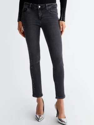 Liu Jo Bottom Up Skinny Jeans With Gemstones LIUJO