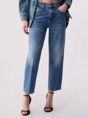 Liu Jo Boy Jeans With Charm Blue Denim