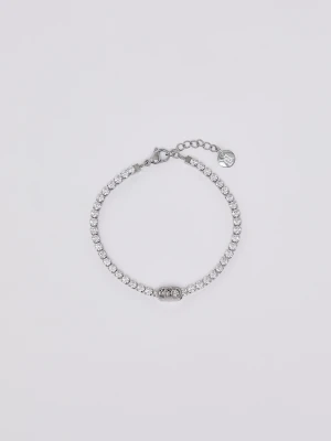 Liu Jo Bracelet Tennis With Rhinestones zielony