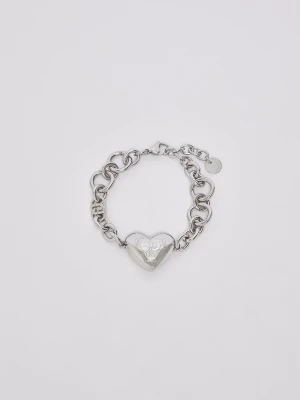 Liu Jo Bracelet With Heart Engraved srebrny