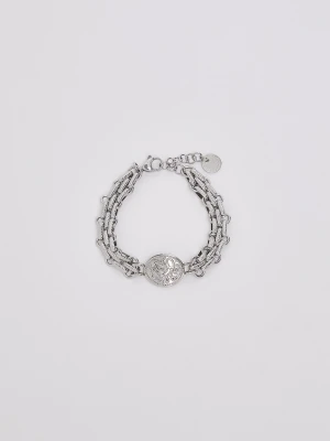 Liu Jo Bracelet With Medal Engraved srebrny