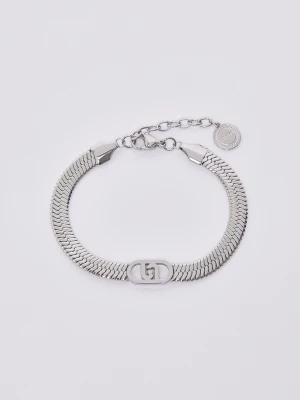 Liu Jo Bracelet With Monogram Logo srebrny