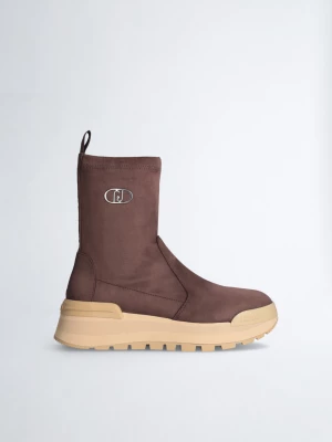 Liu Jo Brown Ankle Boots With Logo LIUJO