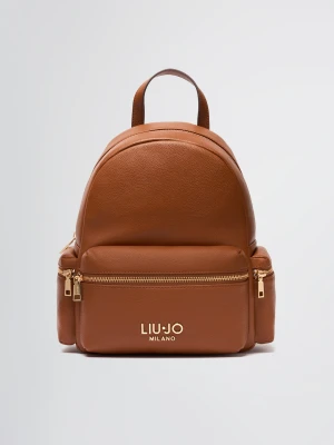 Liu Jo Brown Backpack With Logo LIUJO