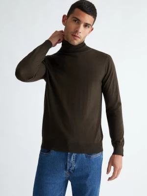 Liu Jo Brown Wool Turtleneck LIUJO