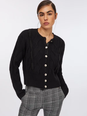 Liu Jo Cable Knit Wool Cardigan LIUJO