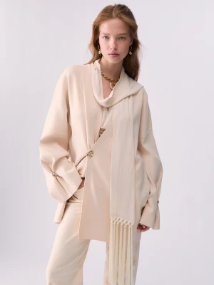Liu Jo Cardigan With Jewel Buttons Cream