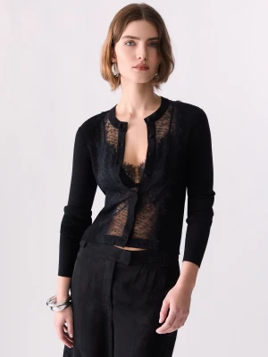 Liu Jo Cardigan With Lace Insert