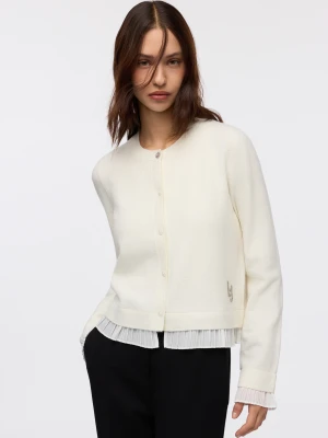Liu Jo Cardigan With Pleated Flounce LIUJO