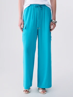 Liu Jo Cargo Pants Light Blue