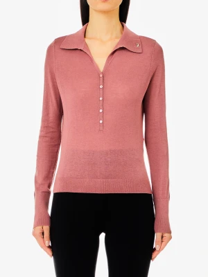 Liu Jo Cashmere-blend Knit Polo-shirt LIUJO