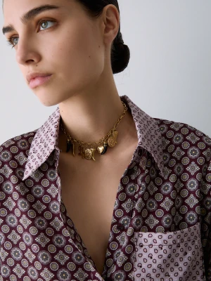 Liu Jo Charm Necklace czarny