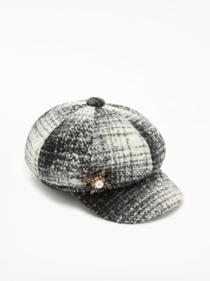 Liu Jo Check Hat With Brooch