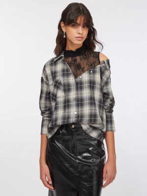 Liu Jo Checked Shirt With Lace LIUJO
