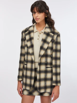 Liu Jo Chequered Jacket With Bejewelled Embroidery LIUJO