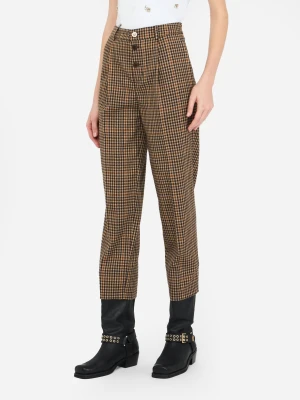 Liu Jo Chequered Trousers With Darts LIUJO