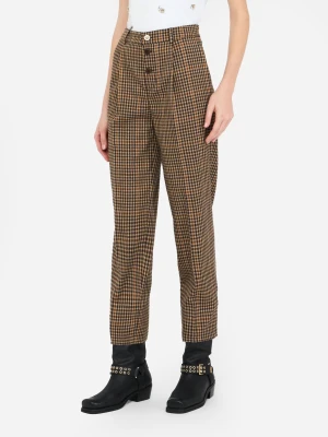 Liu Jo Chequered Trousers With Darts LIUJO