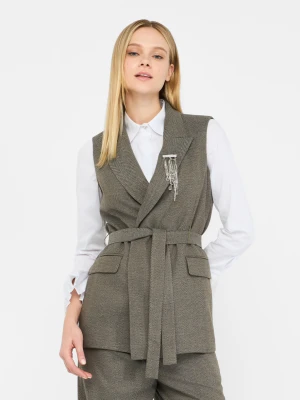 Liu Jo Chevron Vest With Belt LIUJO