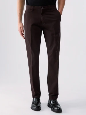 Liu Jo Chino Trousers In Gabardine brązowy