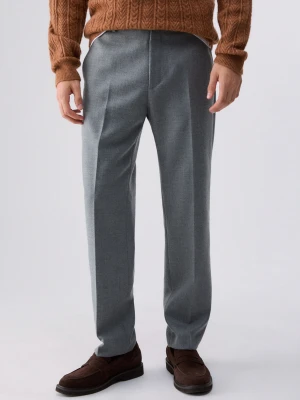 Liu Jo Chino Trousers Regular Fit Grey Mélange