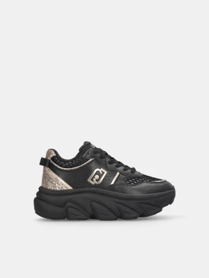 Liu Jo Chunky Leather And Glitter Sneakers LIUJO