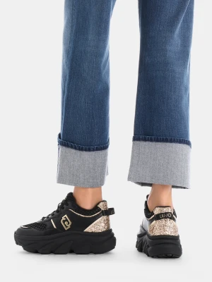 Liu Jo Chunky Leather And Glitter Sneakers LIUJO