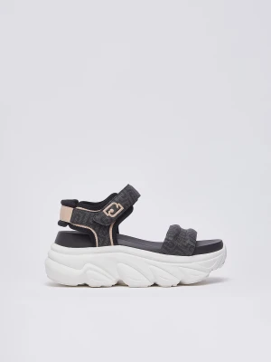 Liu Jo Chunky Sandals With Monogram Logo