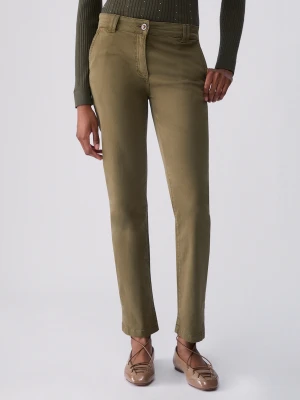 Liu Jo Cigarette Trousers zielony