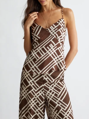 Liu Jo Co-ord Top With Chain Print LIUJO