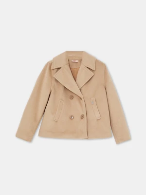 Liu Jo Coat Double-breasted Camel