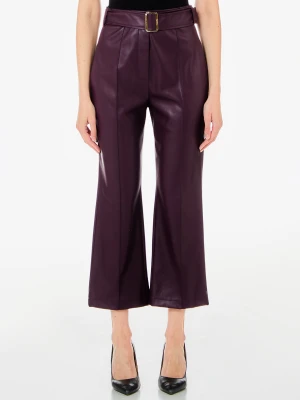 Liu Jo Coated Fabric Flared Trousers LIUJO