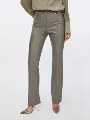Liu Jo Coated Fabric Flared Trousers LIUJO