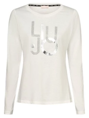 Liu Jo Collection Damska koszulka z długim rękawem Kobiety Bawełna biały jednolity,