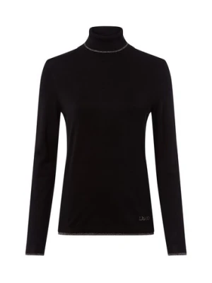 Liu Jo Collection Damski sweter z golfem Kobiety czarny jednolity,
